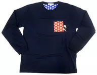 ひみつ道具「タイムふろしき」ジャイアン 長袖Tシャツ ネイビー Sサイズ 「ドラえもん×graniph(グラニフ)」