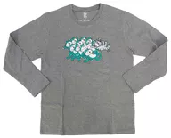 集合(驚き) ロングスリーブTシャツ グレー Sサイズ 「11ぴきのねこ×graniph(グラニフ)」