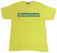 ロゴ SUMMER CAMP Tシャツ イエロー XLサイズ 「デジモンアドベンチャーtri.×BEAMS」