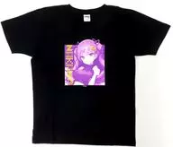 中野公 描き下ろしTシャツ ブラック Mサイズ 「バーチャルYouTuber 中野公 中野の部屋×カーテン魂」
