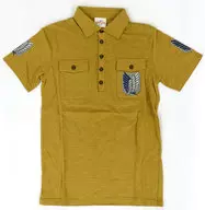 調査兵団 ポロシャツ カーキ ユニセックスSサイズ 「進撃の巨人」 ユニバーサル・スタジオ・ジャパン限定
