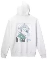 日番谷冬獅郎 lette-graph バックプリントパーカー ホワイト ユニセックス XXLサイズ 「TVアニメ BLEACH -ブリーチ- 千年血戦篇」