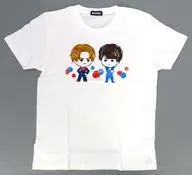 ドンモモタロウ(桃井タロウ)＆ソノイ デフォルメTシャツ ツーショット柄 ホワイト Lサイズ 「暴太郎戦隊ドンブラザーズ」