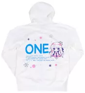 長森瑞佳(デフォルメ) パーカー ホワイト Lサイズ 「ONE ～輝く季節へ～」