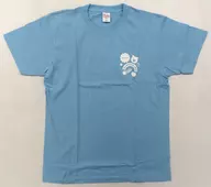 洲崎綾＆西明日香 らきづまV字回復Tシャツ ライトブルー Mサイズ 「洲崎西イベント2024～らきづまぶい～」