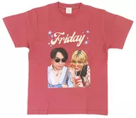 関智一＆ファイルーズあい(金曜日) オリジナルTシャツ レッド Mサイズ 「声優と夜あそび 2024」