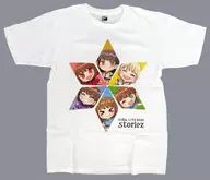 [単品] i☆Ris イラストTシャツ ホワイト Lサイズ 「Blu-ray/DVD i☆Ris LIVE 2021 ～storiez～ ゲーマーズ限定セット」 同梱特典