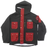 幸村恵理 コラボマウンテンパーカー ブラック×ワイン ユニセックスLサイズ 「幸村恵理×LIVERTINE AGE」 第3弾グッズ