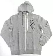 てんちむ 『働きたくない』ジップパーカー グレー XLサイズ てんちむ屋グッズ