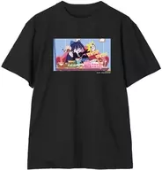ストッキング シーン Tee(Tシャツ) ブラック ユニセックスXLサイズ 「New PANTY ＆ STOCKING with GARTERBELT」