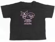マイメロディ＆クロミ BIGワイドTシャツ ブラック レディースフリーサイズ 「サンリオキャラクターズ」