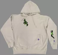 女囚トリオ 裏毛パーカー ライトグレー XLサイズ 「ジョジョの奇妙な冒険 第6部 ストーンオーシャン×グラニフ(graniph)」