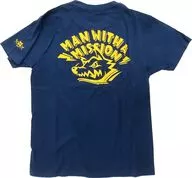 [単品] カミカゼ・ボーイ(MAN WITH A MISSION) Tシャツ ネイビー Sサイズ 「プッシュウルフパック!!」 2014 MWAM Web Shop完全受注生産限定