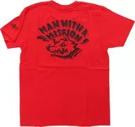 [単品] ジャン・ケン・ジョニー(MAN WITH A MISSION) Tシャツ レッド Sサイズ 「プッシュウルフパック!!」 2014 MWAM Web Shop完全受注生産限定