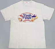 ハチワレ・ハローキティ スーパーマーケットなTシャツ アッシュ Lサイズ 「ちいかわ なんか小さくてかわいいやつ×サンリオキャラクターズ」