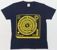 DJみそしるとMCごはん KUISHINBO Tシャツ ネイビー×イエロー Mサイズ