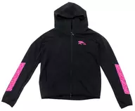 バーナビー・ブルックスJr. コラボフーディー ブラック×バーナビーピンク XSサイズ 「TIGER ＆ BUNNY 2×デサント」