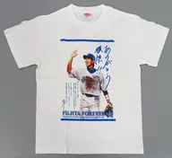 藤田一也#23(横浜DeNAベイスターズ) Tシャツ(タッチ) ホワイト Sサイズ 引退記念グッズ