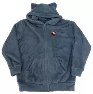 ハローキティ 猫耳フード付き ボアパーカー ブルー フリーサイズ 「HELLO KITTY×ad thie」