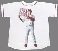 伊藤茉央#39(東北楽天ゴールデンイーグルス) 20周年パネル持ち選手プリントホームユニフォーム ホワイト フリーサイズ 20周年ガラポン大抽選会 1等景品