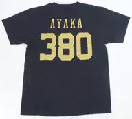 AYAKA#380(BsGravity) Buffaloesネーム＆ナンバーTシャツ(ゴールド) ネイビー×ゴールド Lサイズ