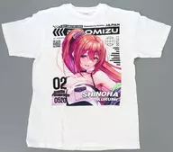 来海志乃羽 コットンTシャツ ホワイト XLサイズ 「はにかみ、彼女は恋をする POP UP SHOP in SHIBUYA TSUTAYA」