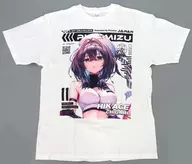 地上ひかげ コットンTシャツ ホワイト XLサイズ 「はにかみ、彼女は恋をする POP UP SHOP in SHIBUYA TSUTAYA」