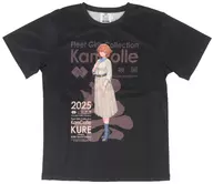 陸奥2025 mode C2機関公式「艦これ」呉コラボ記念Tシャツ ブラック Fサイズ 「艦隊これくしょん～艦これ～ 公式「艦これ」展」