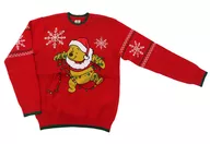 プーさん 長袖セーター ライトアップ レッド Lサイズ 「くまのプーさん」 ディズニーストア限定