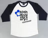 堀江由衣 ラグランTシャツ ホワイト×ネイビー Mサイズ 「黒ネコ集会 Vol.10 10th Anniversary～消えた黒ネコ～」