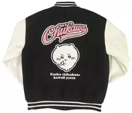 ちいかわ スタジャン ブラック フリーサイズ 「ちいかわ なんか小さくてかわいいやつ」