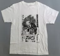 爆豪勝己(面前制圧重装機動ストレイフパンツァー) Tシャツ ホワイト Mサイズ 「僕のヒーローアカデミア」 少年ジャンプ+TシャツSHOP限定