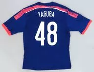 矢倉楓子 ネーム入り AKB48マーキングadidasサッカー日本代表ユニフォーム ブルー Oサイズ