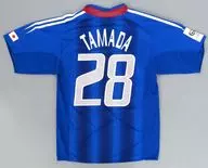 玉田圭司#28 2004-2005年 サッカー日本代表 レプリカユニフォーム(右袖：2006 FIFA ワールドカップ) ブルー Mサイズ