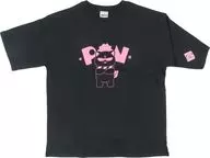 ロゴ えり～とTシャツ ブラック フリーサイズ 「バーチャルYouTuber ホロライブ さくらみこ 活動7周年記念」
