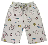 集合(目覚まし時計) 総柄ハーフパンツ グレー Mサイズ 「ちいかわ なんか小さくてかわいいやつ×アベイル」