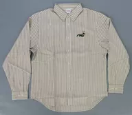 ロキワニ オックスフォードストライプ レギュラーシャツ ベージュ Mサイズ 「MARVEL」