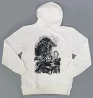 ビオランテ モノクロデザインパーカー 白BODY ホワイト Lサイズ 「ゴジラ」