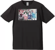 優＆亜鳥＆涼＆るら Tシャツ ティザービジュアルver. ブラック XLサイズ 「ばっどがーる」