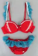 姫宮アンシーモデル ランジェリーセット ブルー×レッド Bカップ 70-75cmサイズ 「少女革命ウテナ」