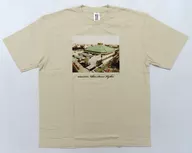 ひよの山タイムスリップTシャツ(国技館) ベージュ Lサイズ 相撲協会設立100周年記念グッズ
