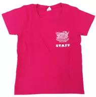 ロゴ STAFF Tシャツ ピンク Sサイズ 「キミとアイドルプリキュア♪キラッキランラン♪フェスタ」