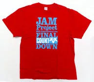 JAM Project Tシャツ(FINAL COUNTDOWN ver.) レッド XLサイズ 「JAM Project 25th Anniversary Live FINAL COUNTDOWN」
