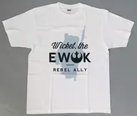 Tシャツ ホワイト フリーサイズ 「Happyくじ スター・ウォーズ『EWOKS』」 C賞