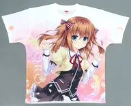 佐倉こころ 両面フルグラフィックTシャツ ホワイト×ピンク Lサイズ 「乙女が結ぶ月夜の煌めき」