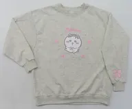 ちいかわ リボンシリーズ パール使いトレーナー グレー レディースLサイズ 「ちいかわ なんか小さくてかわいいやつ×しまむら」