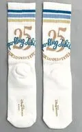 ロゴ(スタイリッシュデザイン) 靴下 ホワイト 22～25cm 「東京ディズニーシー25周年 “スパークリング・ジュビリー”」 東京ディズニーシー限定