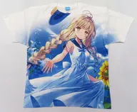 椎名真昼 原作版 フルグラフィックTシャツ 5巻表紙イラストVer. ホワイト XLサイズ 「お隣の天使様にいつの間にか駄目人間にされていた件」