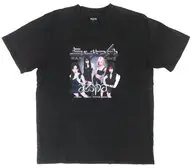 aespa Tシャツ DOME ver. ブラック Lサイズ 「2024 aespa LIVE TOUR - SYNK ： PARALLEL LINE - in TOKYO DOME -SPECIAL EDITION-」