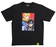 ユル＆アサ Tシャツ(A) ブラック Lサイズ 「黄泉のツガイ」 鋼の錬金術師×黄泉のツガイ展グッズ